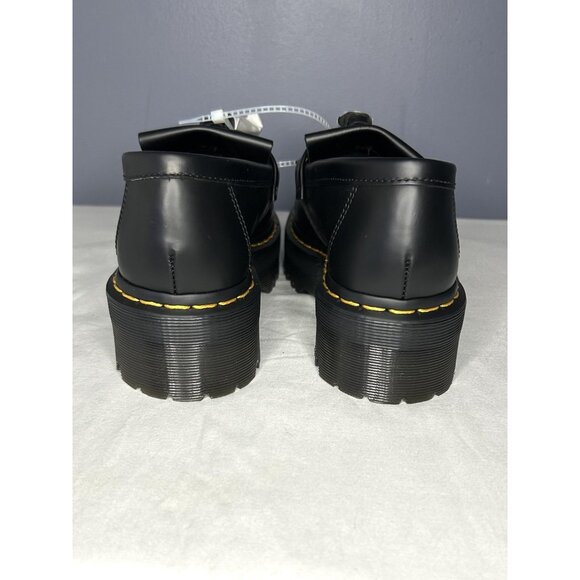 Dr. Martens Adrian Quad Shoes Womens 8 Black Tassel Loafer Chunky Thick Platform - Picture 7 of 13